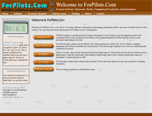 Tablet Screenshot of forpilots.com